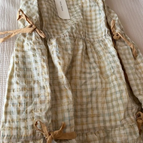 MON RENN Lucille Marigold Plaid Print Midi Skirt - Picture 7 of 12